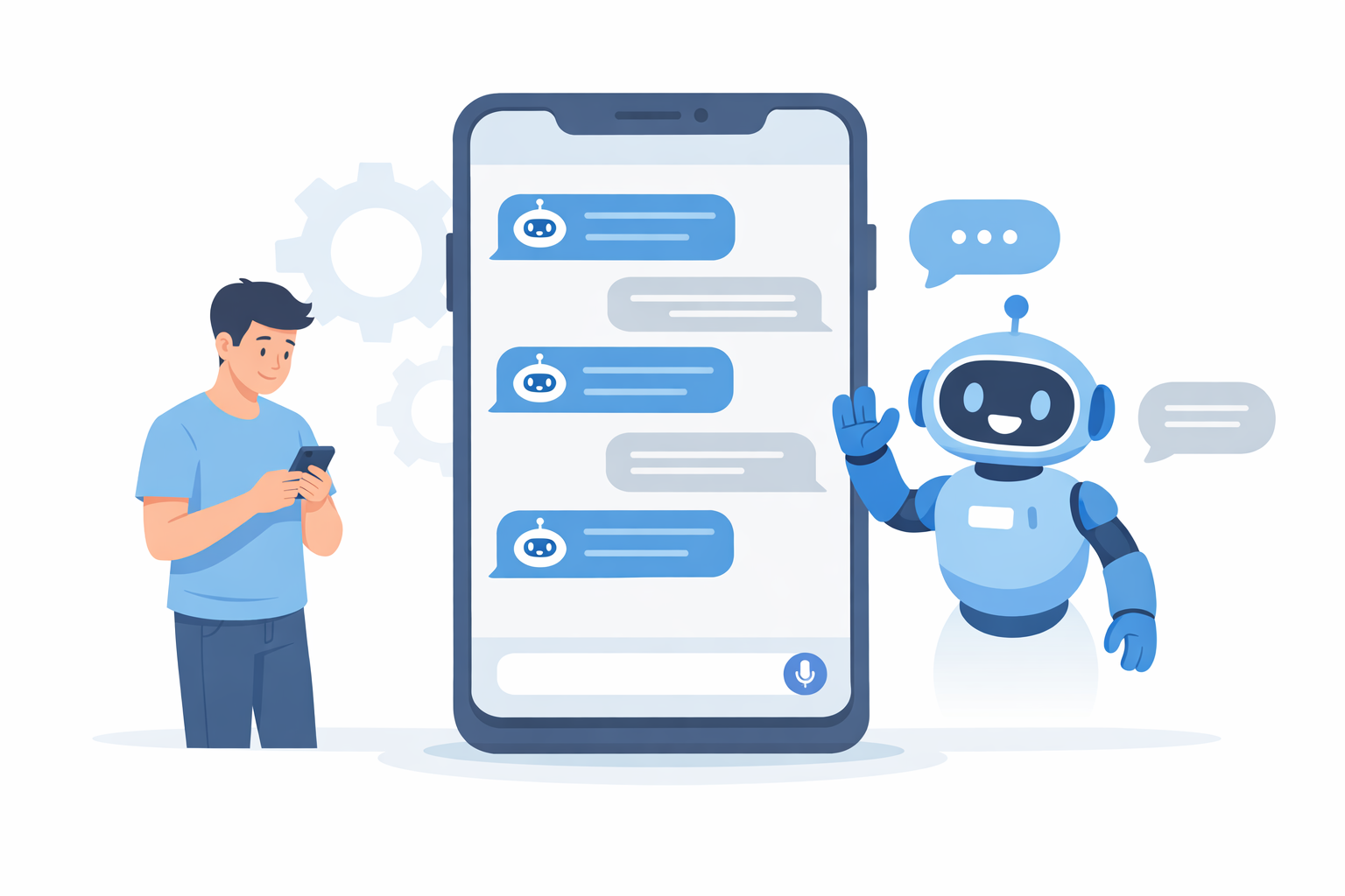 Chatbot para WhatsApp automatizando atendimento e vendas no celular